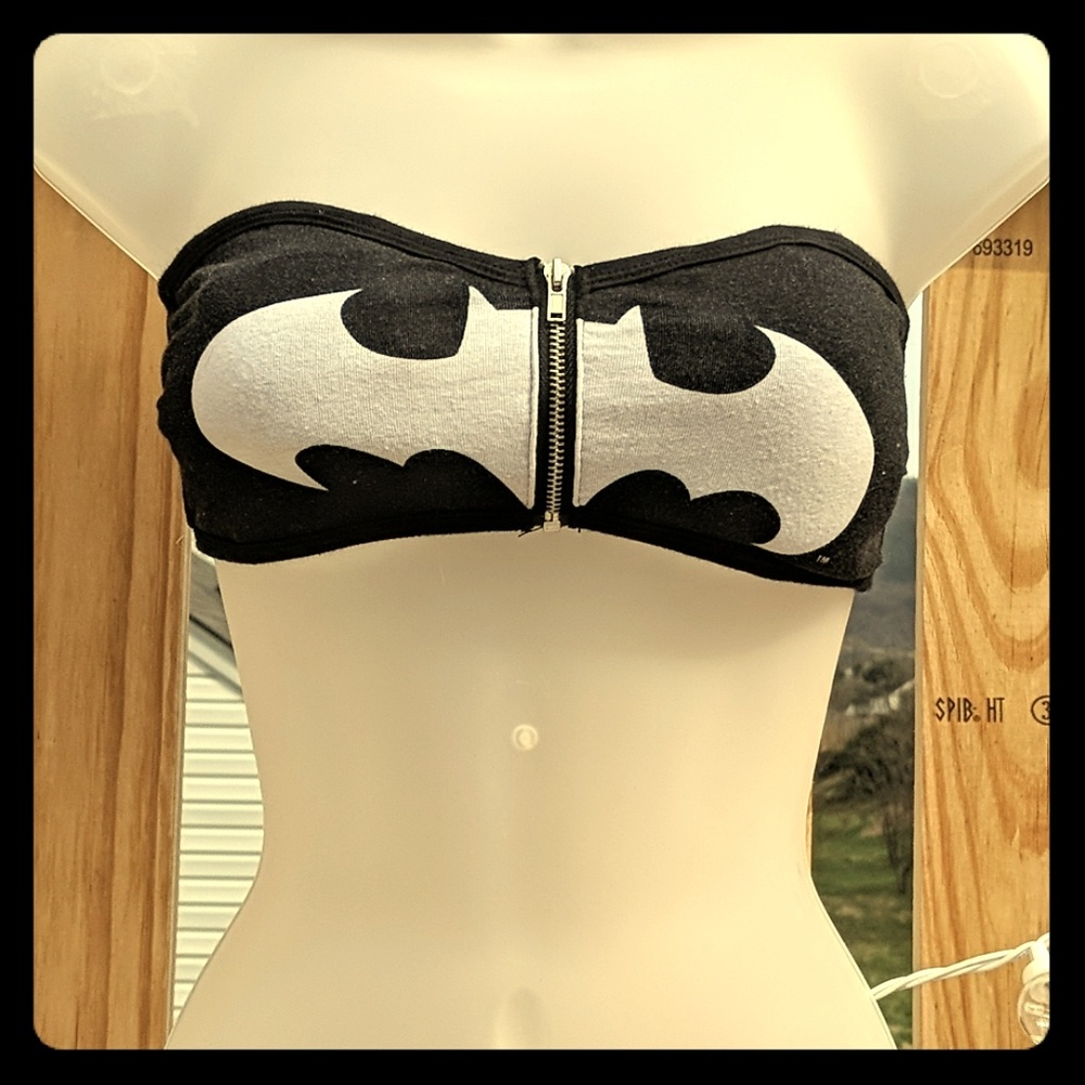 DC Comics Batman Zipper Bralette